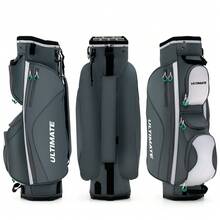 GOFLAME Golf Stand Bag Lightweight Portable Golf Cart Bag 14 Way Top Divider Waterproof - Grey - View 4