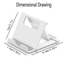 1 Plastic Desktop Phone Holder, Foldable Portable Phone Holder