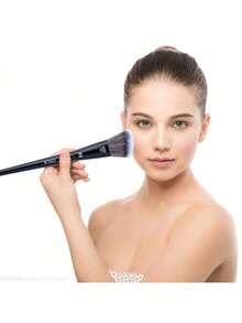 1 件 93 奶油腮红斜角腮红化妆刷，液体腮红化妆工具