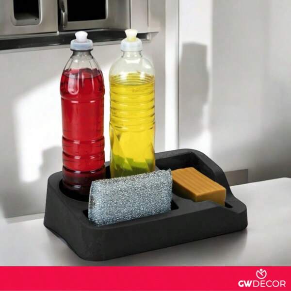 Kit 2 Organizador de Pia Suporte Porta Sabao Bucha Esponja Detergente