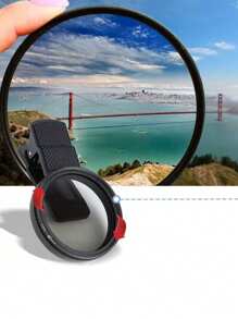 67mm Clip-On CPL Polarizing Filter Kit For Smartphone Camera Lens, Ultra-Thin Multi-Coated Circular Polarizer Lens Filter, Clip-On Phone Filter