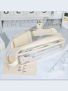 Estuche para lápices de gran capacidad y duradero, funda transparente para lápices de extra gran capacidad, diseño minimalista, fácil de transportar, perfecto para dibujo diario, adecuado como regalo de cumpleaños, aniversario, Día del Niño, Día del Maestro, regreso a la escuela para amigos, familiares, estudiantes, estuche para lápices, útiles escolares, regreso a la escuela