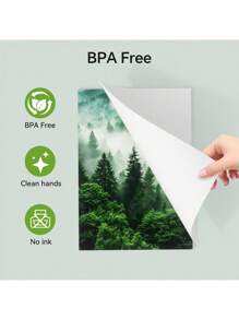 200 Sheets 8.5 X 11 Inches Thermal Printing Paper, Compatible With HPRT MT610 Pro And Other Portable Printers - White - View 4