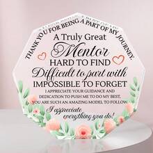 Placas de sentimiento de acrílico: Gratitud y Apreciación. Perfecto para regalar a mamá, papá, amigos y familia. Diseñados como recuerdos que infunden calidez sincera a cualquier espacio, convirtiendo momentos ordinarios en recuerdos apreciados que duran toda la vida.