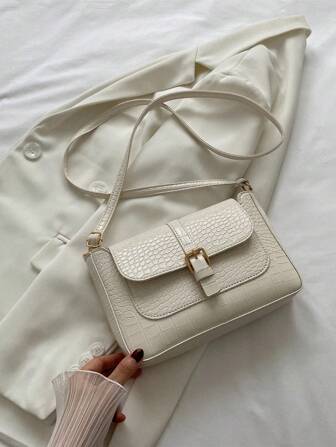 Vintage Underarm Baguette Bag For Women, 2025 New Fashion One Shoulder Handbag, Versatile Small Niche Design Antique Top Handle Bag