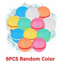 3/6 Pezzi, Palloncini ad acqua riutilizzabili, Palloncini ad acqua ricaricabili e autosigilanti, Palloncini ad acqua magnetici in silicone morbido, Palline ad acqua con fibbia, Giochi di battaglia ad acqua, Parco acquatico, Feste estive (colore e stile casuali) Palloncini ad acqua magnetici riutilizzabili Riempimento rapido Giocattolo a sfera d'acqua autosigilante Nuovi palloncini ad acqua in silicone riutilizzabili Riempimento rapido Bomba d'acqua autosigilante Palle da splash per piscina