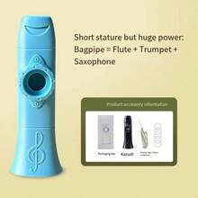 1/3 st professionell Kazoo med dubbla hål, hög volym för gitarrackompanjemang, nybörjarvänligt instrument som sjunger utan noter, uppgraderad plast Kazoo grossist ackompanjemang för artistnivå enkelt litet flöjt musikinstrument present - Multifärgad - Visa 23