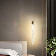Lampada a sospensione LED moderna dimmerabile e regolabile, a 3 colori, con forma di bolla unica, adatta per isola di cucina, camera da letto, sala da pranzo, soggiorno, hotel, caffetteria, bar e decorazione commerciale (controllo con interruttore a parete, cambio colore con singolo tocco)