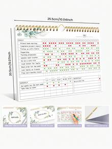 BUBU 月度计划本 - 白色月度计划本，助您保持井然有序 - 待办事项清单和日程安排笔记本，适合学生、职场人士和家庭，返校用品 - 彩色 - 查看 4