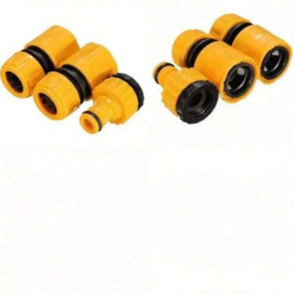 Plastic Water Gun Connector, Quick Connect Shut-Off Valve, Standard Water Hose Adapter Set