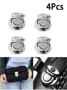 2/6 件金色金属纽扣锁,手工编织包 DIY 工艺用品,手工缝纫配件,全年钱包扣,适用于手工和 DIY 项目 - 彩色 - 查看 25