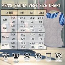 Sauna Vest Men Waist Trainer,Sleeveless Sauna Suit Men Weight Loss,Sauna Shirt Men Compression Top