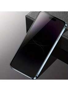 2pcs Privacy Anti-Spy Screen Protector Film Compatible With Apple 16, 15, 14, 13, 12, 11 Pro Max And 14/15 Plus - Black - View 4