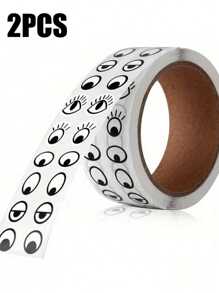 1000pcs Self Adhesive Art Eye Decoration Sticker, Eye Self-Adhesive Paper For Handmade Paper-Cut, Doll Decoration Crafts Toys And Home Decoration