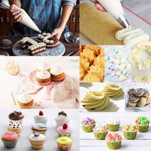 100pcs Transparent Reusable Cream Piping Bags,Icing Piping Bag, Disposable Pastry Bags, Cake Decoration Bags, Suitable For DIY Making Cake, Macarons, Cookies, Pastries Decorations Supplies - Multicolor - View 3