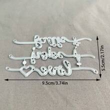 Faith,Hope,Love Metal Cutting Dies, DIY Scrapbooking Album And Embossing Stencil, Greeting Card Making Tool, Card Paper Cutting Crafts ,Gift Card Making Template Die Cuts