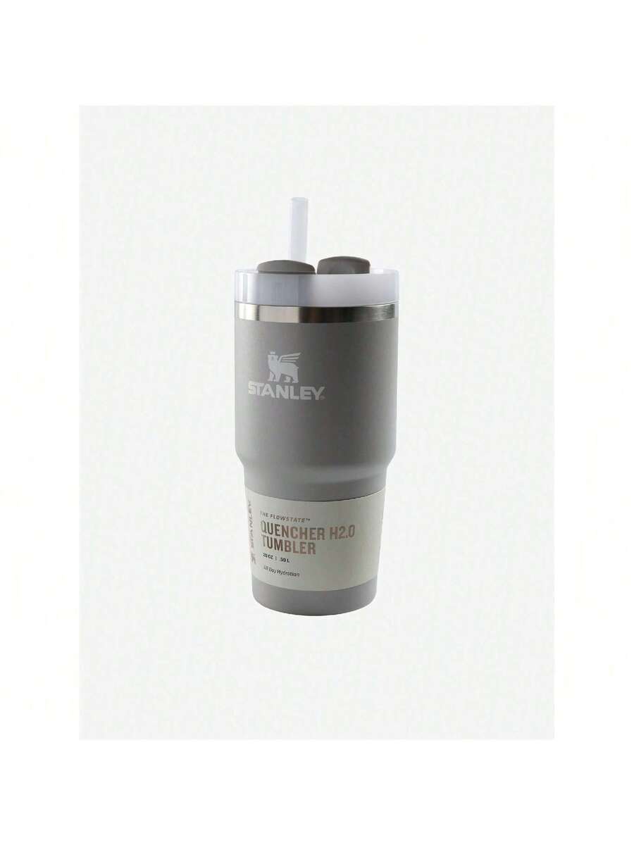 STANLEY - The Quencher H2.0 FlowState™ Tumbler 20 Oz Premium Stainless Steel Bottle Insulated Mug Cup Portable Water Bottle Large-Capacity Coffee Cup Water Cup With Handle And Straw, For Travel, Home, Office, Gift, Ice Drinks And Hot Drinks 10-10826 Christmas Gift - 1196 灰燼 - 查看 1