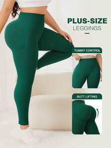 TNTOR Pantalones de yoga de cintura alta con control de abdomen para mujer talla grande, leggings de compresión a prueba de sentadillas con efecto levantador de glúteos, pantalones deportivos que absorben la humedad, adecuados para entrenamiento y ejercicio, color negro