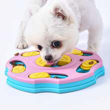 Interactive Puzzle Toy For Large, Medium, Small Smart Dogs - Enrichment And Mental Stimulation For Training - Treat Chew Gifts For Puppies & Cats - 粉色 - 查看 1