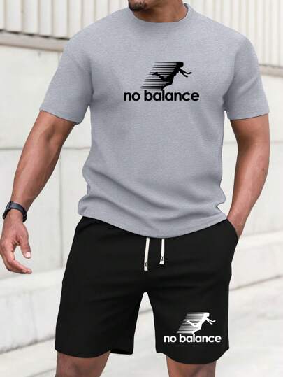 مجموعة رجالية مكونة من قميص كاجوال قصير الأكمام وشورت للصيف، مكونة من 2 قطعة، بطبعات أحرف، تناسب القياس العادي، خصر مطاطي سحاب، مناسبة كهدية لزوج/صديق، ملائمة لالعاب الجولف والصيد والسلة والتخييم والجيم والسباحة والشاطئ