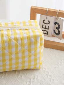 清新碎花化妆包绗缝旅行化妆包拉链袋八角形手持化妆包大容量绗缝化妆包女士可爱风骚美学花卉洗漱用品收纳包蓬松风骚化妆包礼品、生日礼物旅行必备品暑假返校学校用品包女士旅行包化妆包