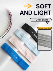 1pc/3pcs WRELS Elastic Sweat-Absorbent Knitted Sports Headband - Ultra-Light Breathable Quick-Dry Non-Slip Headband, Suitable For Football, Cycling, Basketball And Other Sports, Women Sports Headband - Multicolor - View 4