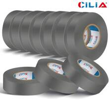 CILIA 10 Pcs Electrical Insulation Tape ,19 Mm X 25 M 10 Pieces PVC Repair And Bonding, Adhesive Tape, 7 Colours For Voltages Up To 6 KV, Professional Electrical, Flexible, Self-Extinguishing