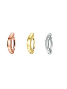 1 pezzo di gioiello per piercing verticale al labbro in titanio, anello per sopracciglio color oro, anello con blocco per ombelico, adatto per uomo e donna