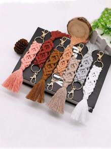 Rope Woven Cute Key Chain Pendant, Versatile Accessory For Bags, Clothing Gift Souvenir Travel Essentials Travel Accessories Vacation Summer Holiday Back To School