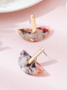 1 Pair Acrylic Geometric Design Fashion Jewelry Earrings For Women, Party & Gathering Decoration