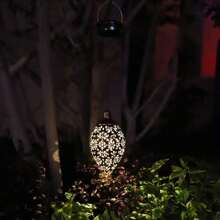 NetHong 2 Pieces Solar Lantern For Outdoors, Metal Solar Lantern For Outdoors Hanging With IP44 Waterproof Warm White LED, Solar Lamps For Outdoors Hanging For Garden Balcony Terrace Christmas