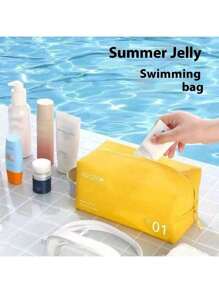 Swimming Swimsuits And Wet Bags For Cosmetics And Towels, Jelly Bags, Cosmetic Storage Bags, Handbags, Waterproof Clothing Bags And Handle Zipper Bags, Wet Clothing Bags, For Travel, Gym, Swimming, Bathing, Beach Wallets, Outdoor Sports, Summer Vacation, Holidays, Swimming Pool
