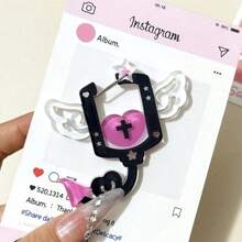 14 Styles Acrylic Mountaineering Buckle Creative Keychain Accessories Pendant Diy Bag Pendant Storage Pendant Mobile Phone Case Pendant Doll Pendant Buckle