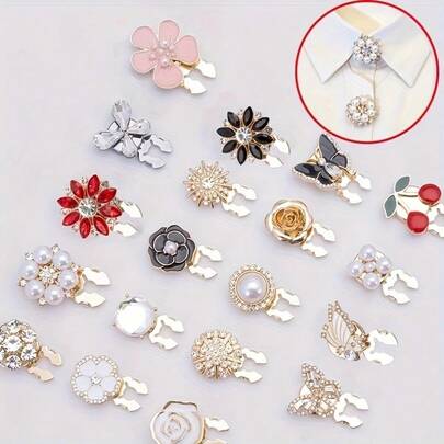 2 st lyxiga manschettknappar i fransk stil för kvinnor - Glittrande smycken med kubisk zirkonia, manschettknappar med pärlinläggning, modeaccessoar - Lämplig för formella klänningar, smokingar och vardagliga outfits - Exakt storlek, ingen montering krävs - Perfekt present till henne