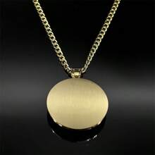 SAINT MICHAEL PROTECT US Archangel Stainless Steel Glass Medal Necklaces Chain Men Women Gold Color Necklace Amulet Jewelry