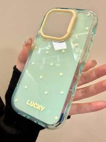 1pc Soft TPU Polka Dot Pattern Phone Case, Fit For IPhone 17/17 Air/17 Pro/17 Pro Max/16/16 Pro/16 Plus/16 Pro Max/15/14/13/12/11 Series, Shockproof And Anti-Fall Full Coverage