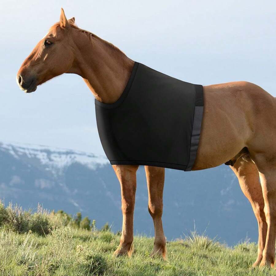1PC Horse Jacket Breathable Vest Shoulder And Neck Protectors, Shoulder Pads With High Elasticity, Horse Jacket Lining, Comfortable Anti-Scratch Protective Horse Vest, Anti-Friction Horse Bib, Horse Shoulder Protector, Horse Chest Protector