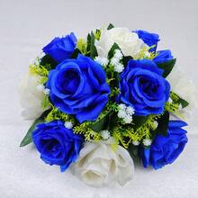 1 quả cầu hoa giả, trang trí trung tâm bàn tiệc cưới, quả cầu hoa hồng giả trang trí bàn tiệc, bó hoa lụa giả cho tiệc cưới và trang trí nhà cửa. - Nhiều màu - Xem 15