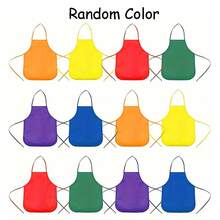 1件艺术家围裙 - 采用无纺布制成，适用于厨房、社区活动、派对、艺术和手工活动