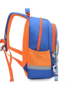 1pc Summer New Astronaut Schoolbag Cute Girl Ultra-Light Campus Boy Backpack Burden Reduction School Fashion Travel Bag Boy Spine Protection Backpack Back-To-School Season Handbag Bag