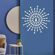 1 Set Of 100pcs Creative Nordic Style Raindrop Mirror Wall Stickers DIY Children's Room Cartoon Self-Adhesive Mirror Decals Wall Decor Room Decor Wall Mirror Mirror For Room Home Decor Bathroom Decor Living Room Decor