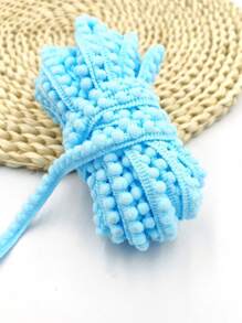 1 stuk 10 yards kleurrijke fuzzy ball franje rand chenille decoratie naaiaccessoires voor kleding en knutselen