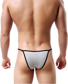 Tangas de hombre de modal, calzoncillos tipo bikini de tiro bajo, ropa interior RBAV para Navidad - F#6 piezas - Ver 2