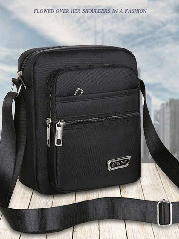 Nuevo bolso de hombro casual para exteriores hecho de tela de nailon, bolso bandolera de nailon para hombres y bolso de teléfono móvil de moda, adecuado para salir