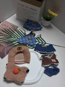 [Clothes And Accessories Only] 17cm LABUBU Hanging Charm Ceramic Labobo Changeable Outfit Accessory Set For Labubu Toys - Multicolor - View 2