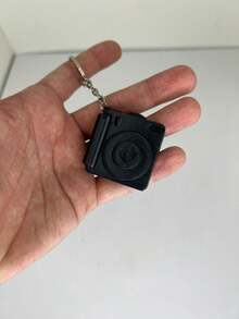Chaveiro de Camera Personalizado com Foto - Preto - Visão 2