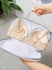 1pc,Bra Laundry Bag, Special For Household Washing Machine, Bra Cover Deformation-Proof, Underwear Washing Bag Bra Washing Bag - Grey - View 9