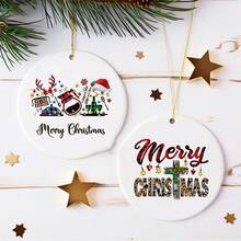 1 Stück Weihnachtsbaum Dekoration Anhänger, Frohes Neues Jahr Party Hängende Dekoration Anhänger, Neujahrsgeschenk, Rentier, Weihnachtsmann, Schneeflocke, Zuckerstange, Rot kariert und andere Muster Designs, geeignet für Weihnachtsferien Umgebung Dekoration, Heim Dekoration, Weihnachtsbaum Dekorationen, Feiertags Ornamente, Anhänger, Fröhliche Weihnachten Weihnachtsdekoration Raumdekor Winter