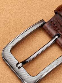 2 piezas Cinturón de alta gama para hombres, cinturón versátil y de moda con hebilla de pasador, accesorios de otoño, otoño-invierno, adecuado para adolescentes, jóvenes, hombres, casual, al aire libre, atlético, vacaciones, regalos de graduación, cumpleaños, uso diario