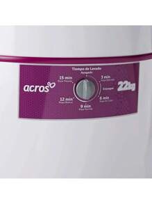 Acros Lavadora 22kg Una Tina Manual Redonda Blanca Modelo ALF-2253EB